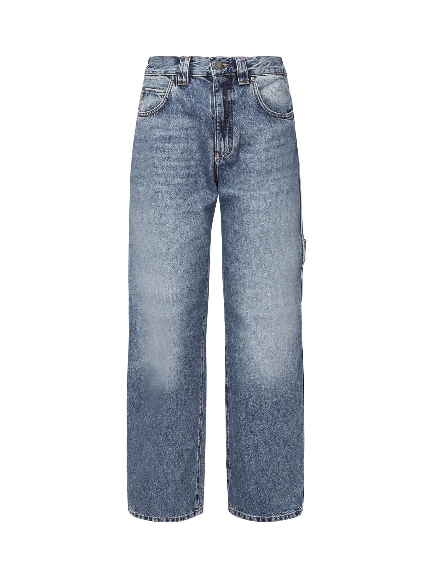 Jeans balloon con dettagli workwear 105542 A2RPPJD PINKO 