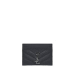 Cassandre Matelassè portacarte in grain de poudre 423291 BOW021000 SAINT LAURENT 