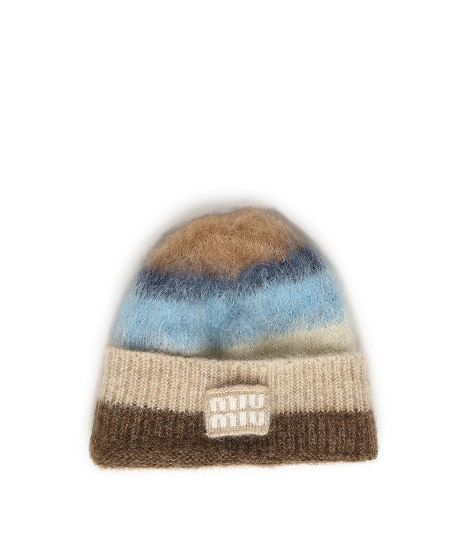 Cappello in mohair con logo 5HC378 2CVDF04BD MIU MIU 