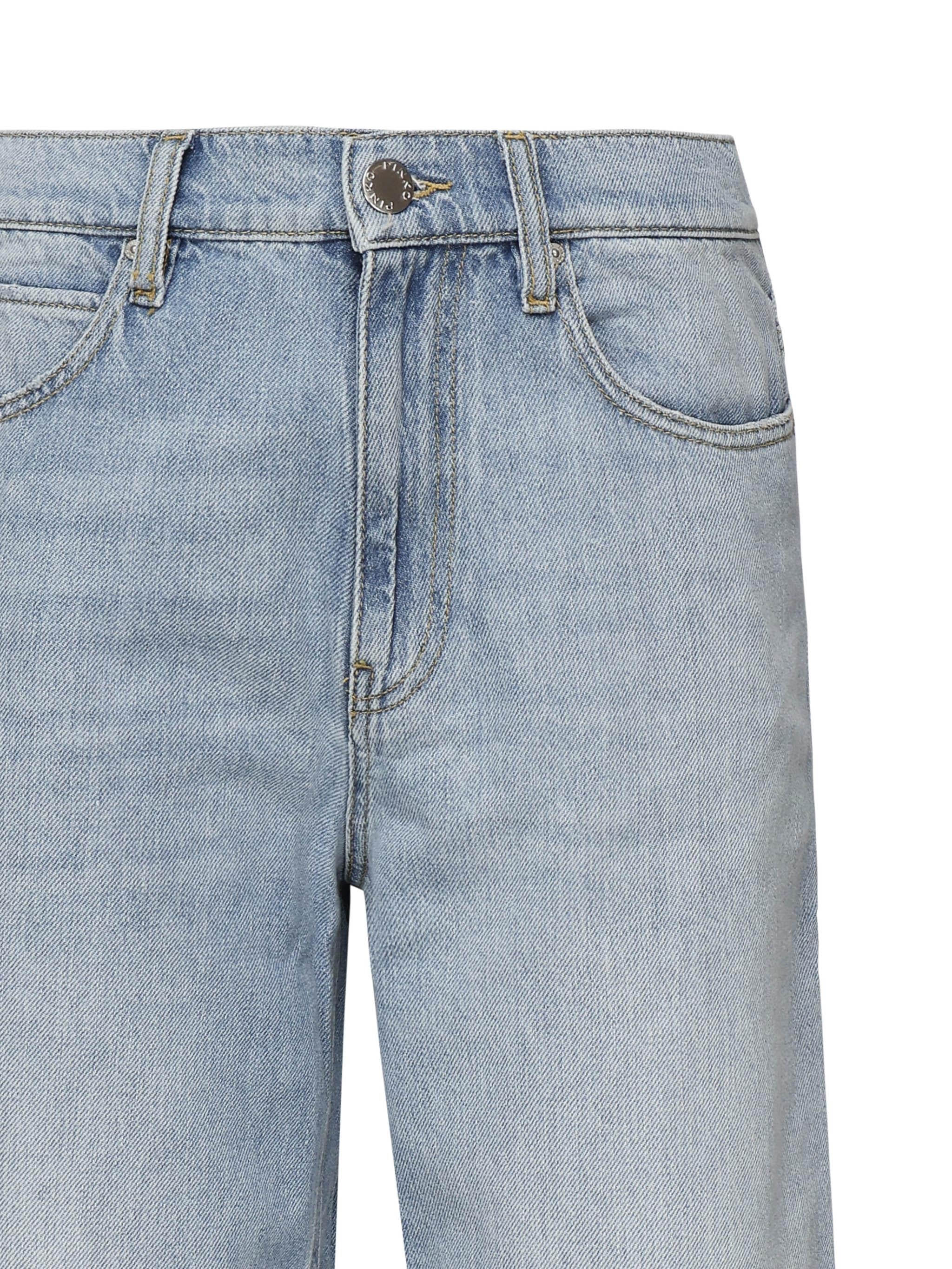 Jeans larghi con fondo sfrangiato<BR/> 103857 A2E5PJN PINKO 
