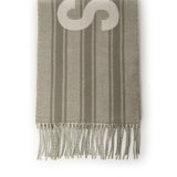 Sciarpa con frange e logo<BR/> ACU00435AOT4001 5BJ JACQUEMUS 