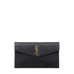 Pochette Uptown in pelle goffrata grain de poudre 565739 1GF0J1000 SAINT LAURENT 