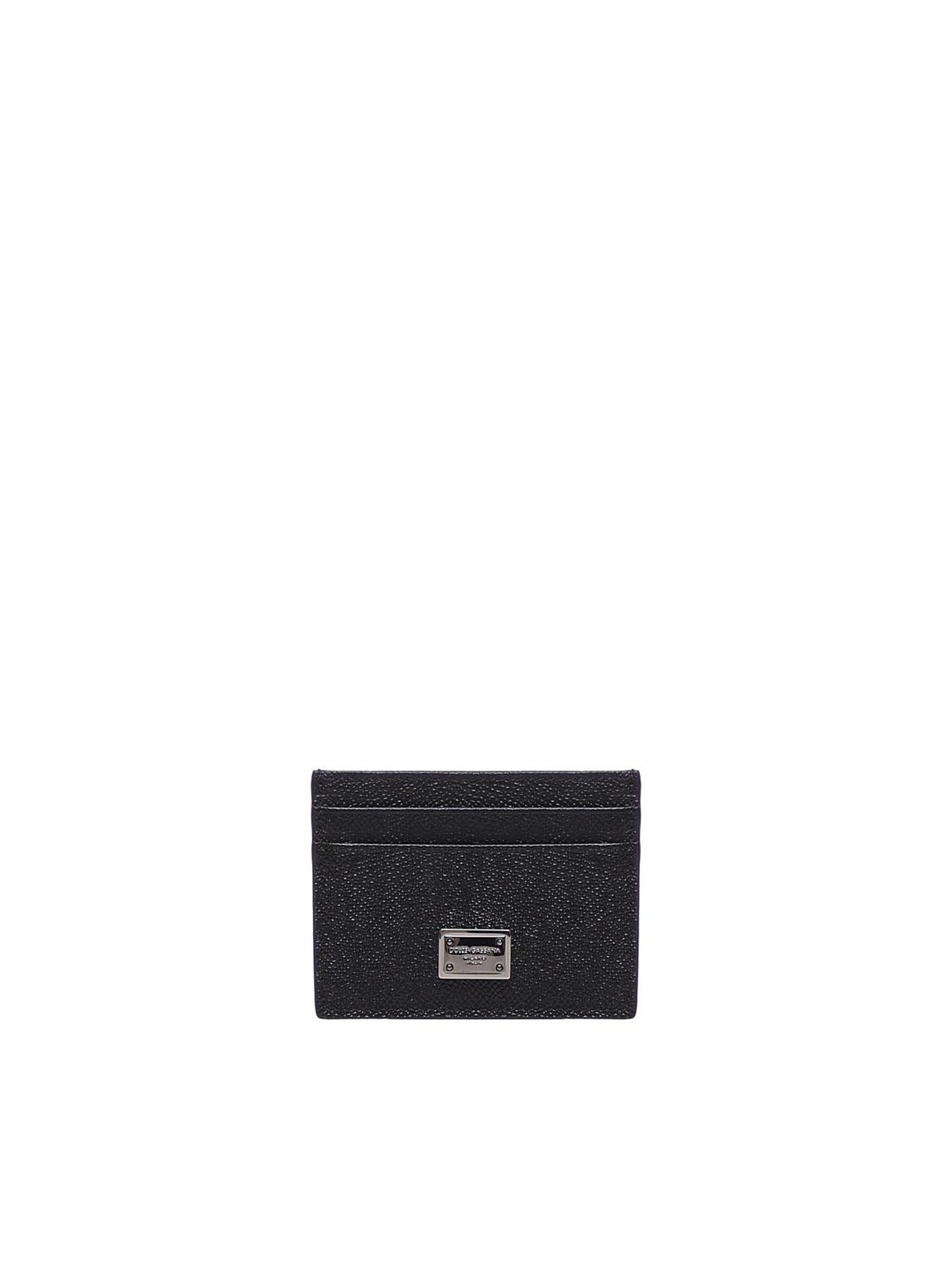 Portacarte in pelle con logo BP0330 AG21980999 DOLCE & GABBANA 