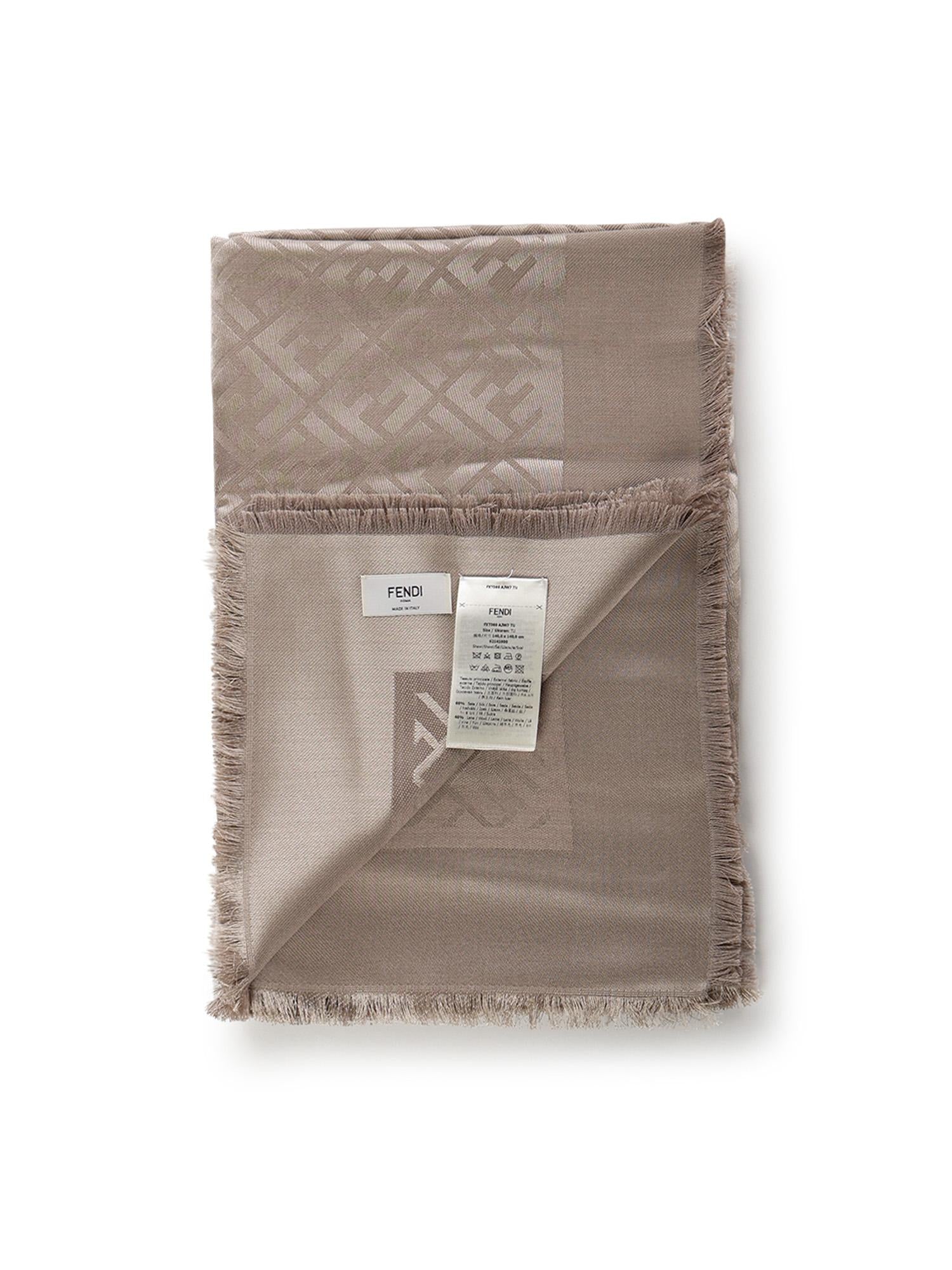 Scialle in seta e lana FF Jacquard FXT069 AJW7F1N3T FENDI 