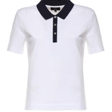 Polo in piquet stretch NPWB252650STDW B001 FAY 