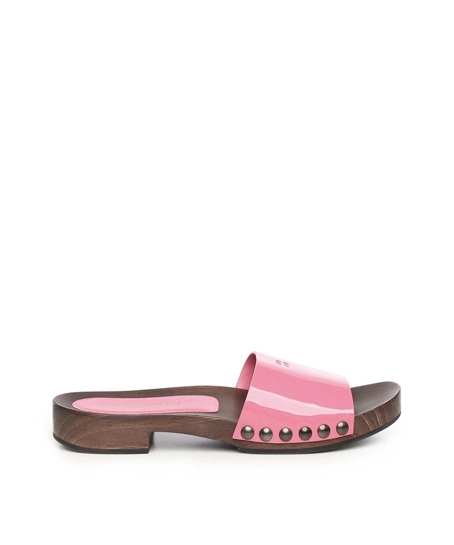 Zoccoli in vernice con logo 5Z425E 069F0638 MIU MIU 