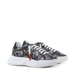 Sneakers Nemesis in nappa con stampa pitone NEMESIS2 PYTHONROCK GIULIANO GALIANO 