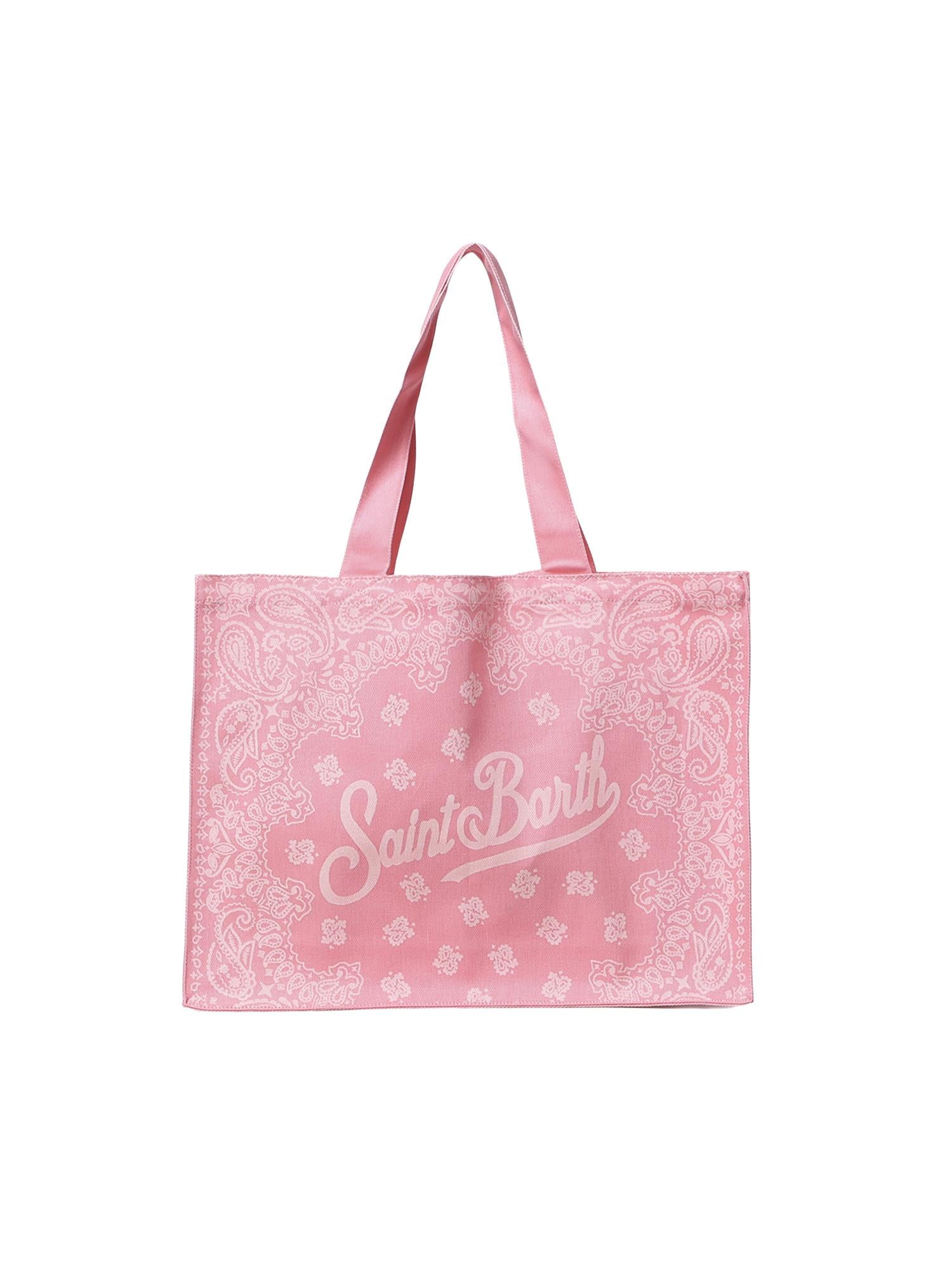 Borsa Essential in denim con stampa bandana EBAGN006 09194L MC2 SAINT BARTH 