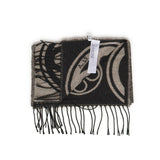 Sciarpa caroline jacquard 73SP8FT03 CAROLINENATURALE/NERO V° 73 