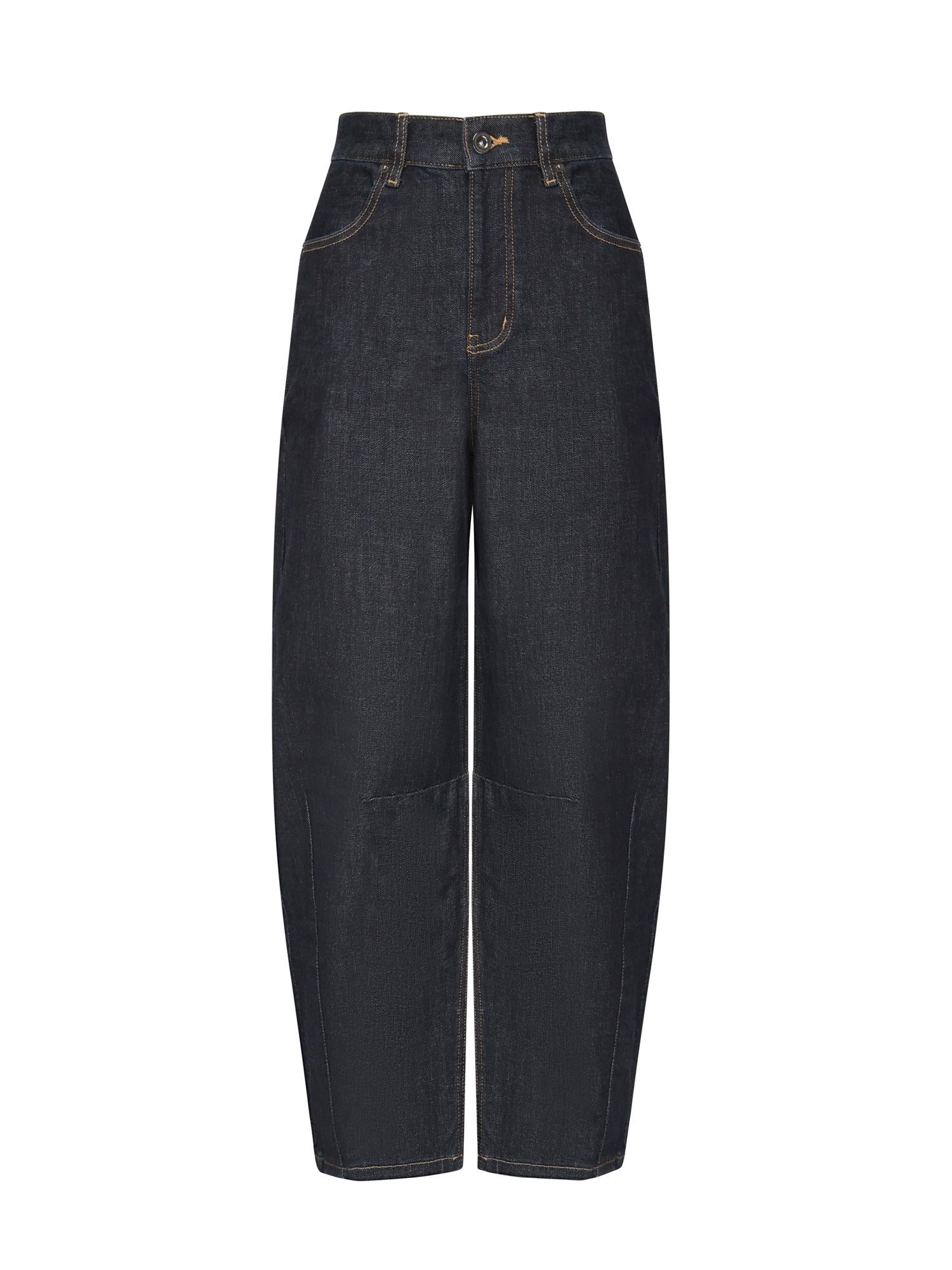 Jeans barrel in denim PF25827P BL SELF-PORTRAIT 