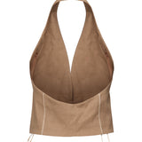Gilet cropped con schiena scoperta 104932 A2EEL31 PINKO 