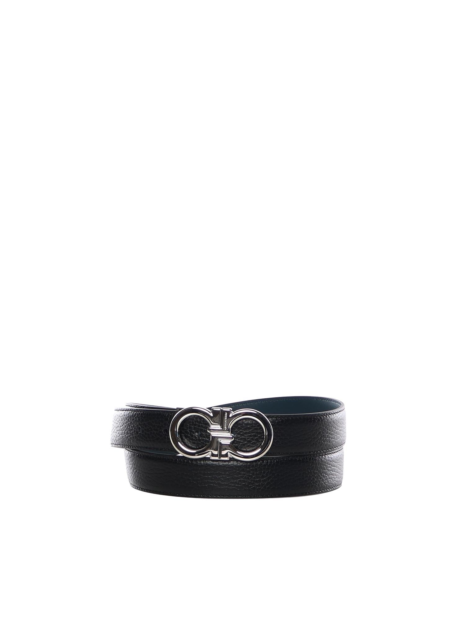 Cintura reversibile e regolabile Gancini 670644 791060002 FERRAGAMO 