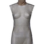 Top in rete strass 79AAM628 J0276899 GENNY 
