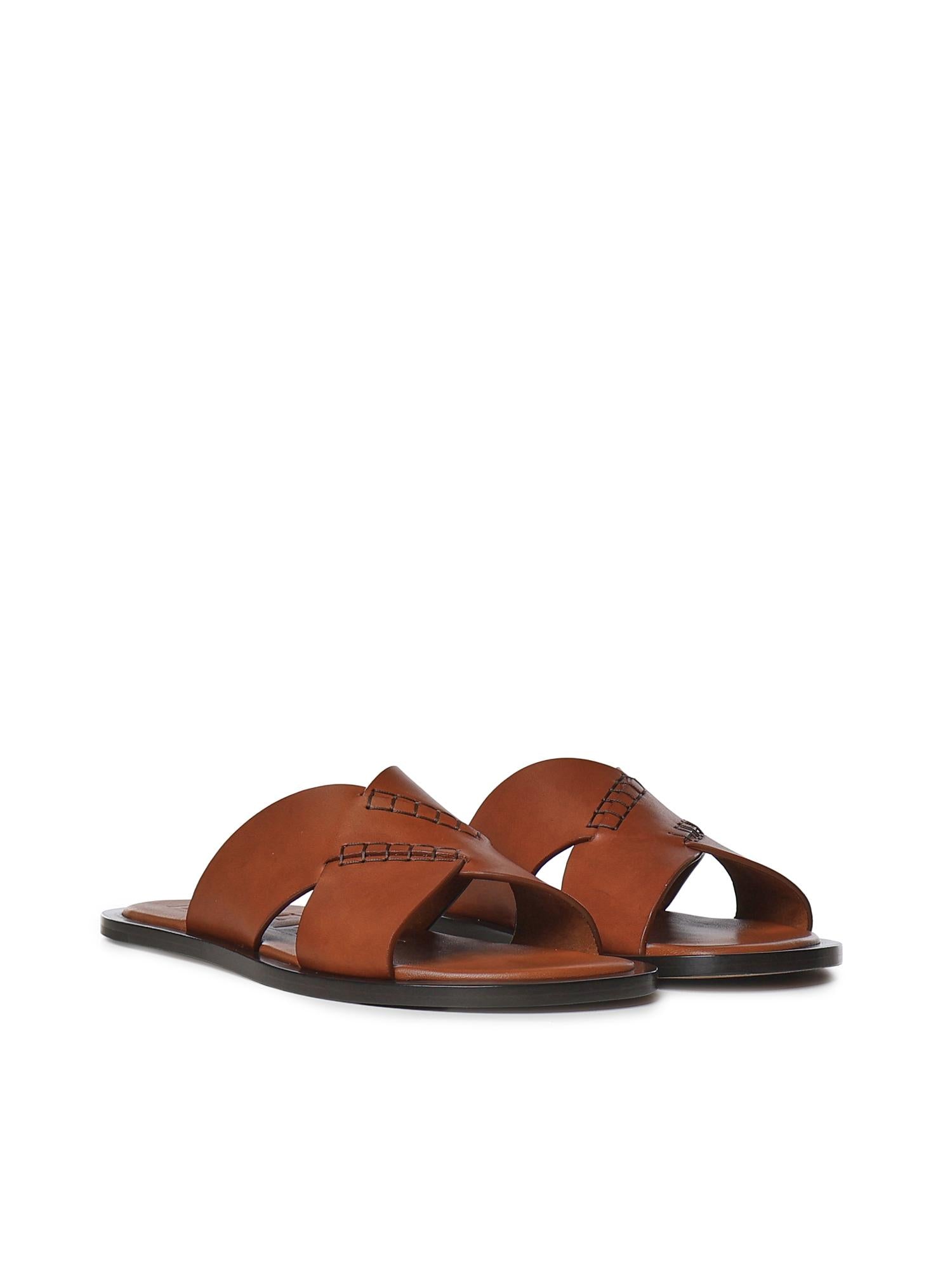 Slide Flex incrociate in pelle di vitello M616465X29 2530 LOEWE 