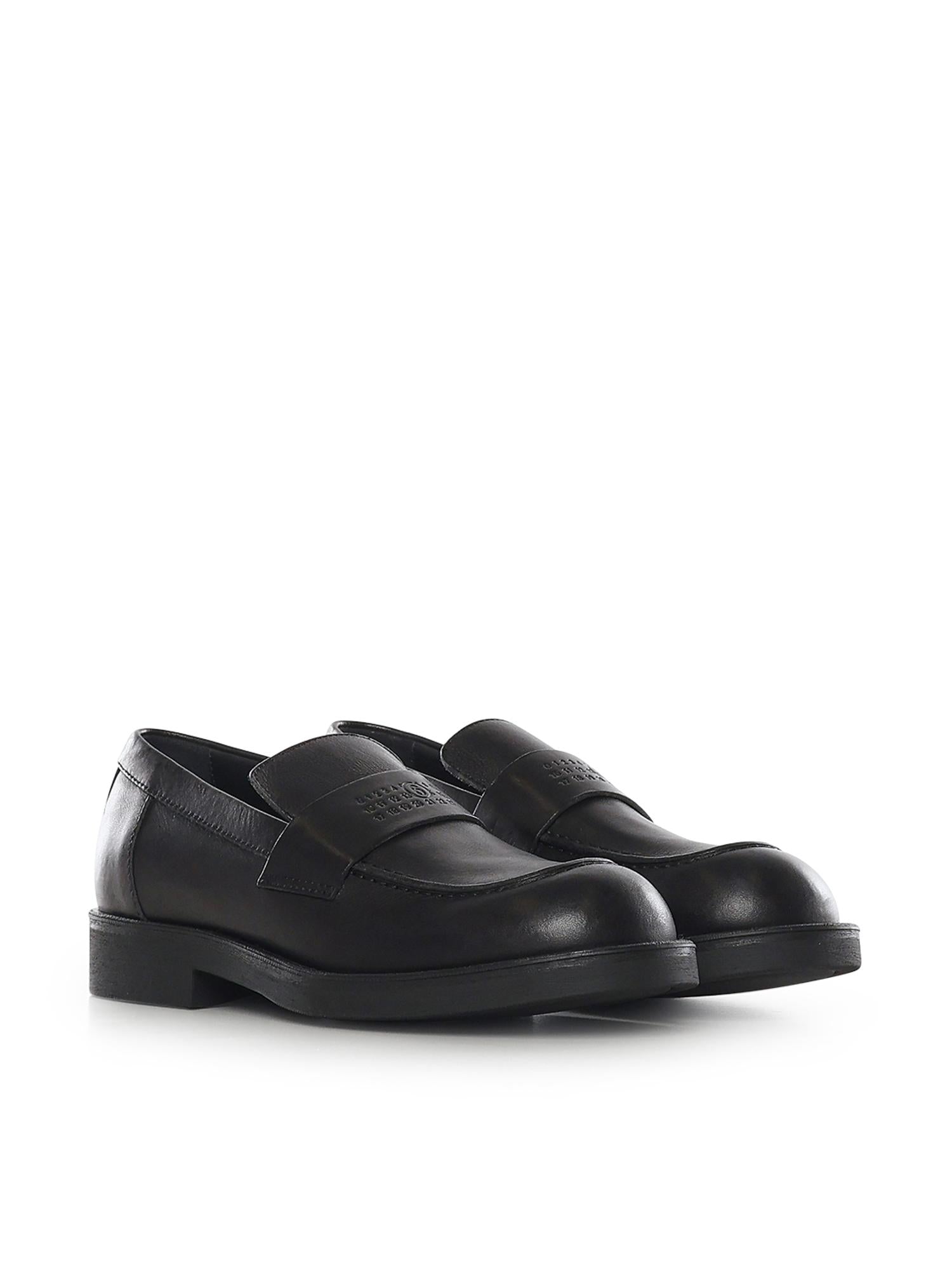 Mocassini Biker in Pelle SH1WR0006 P7431T8013 MM6 Maison Margiela 