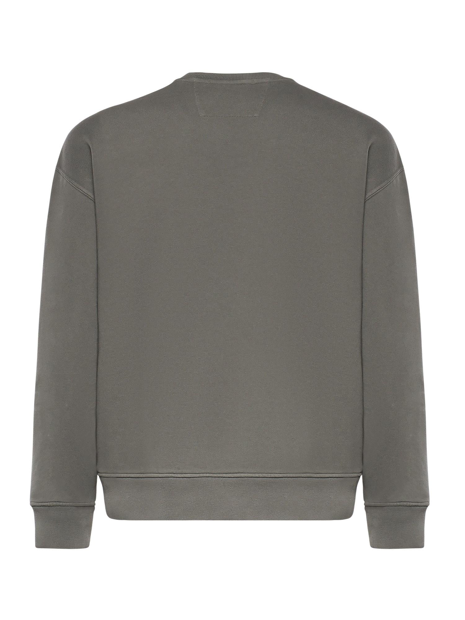 Felpa in diagonal fleece con logo 20CMSS217A 006090O921 C.P. COMPANY 