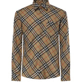 Camicia Check in lino 8123684 B9368 BURBERRY 