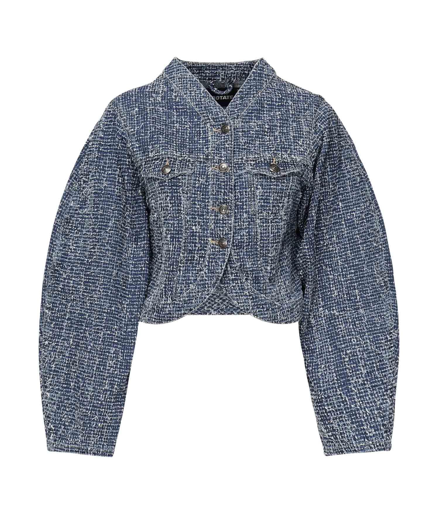 Giacca cropped in denim 114201 1603 ROTATE 