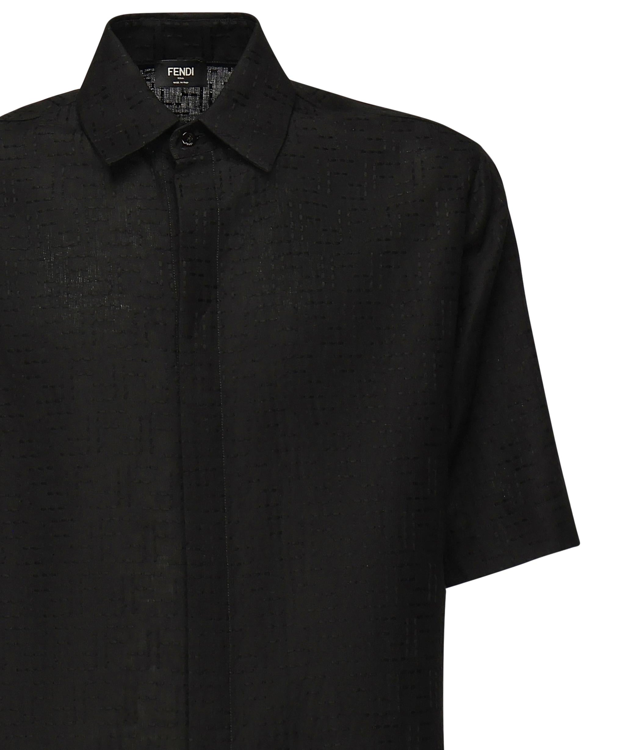 Camicia in Jacquard FF di lino FS1317 AU6YF0QA1 FENDI 
