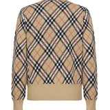 Pullover in misto lana e mohair Check 8110514 C1309 BURBERRY 