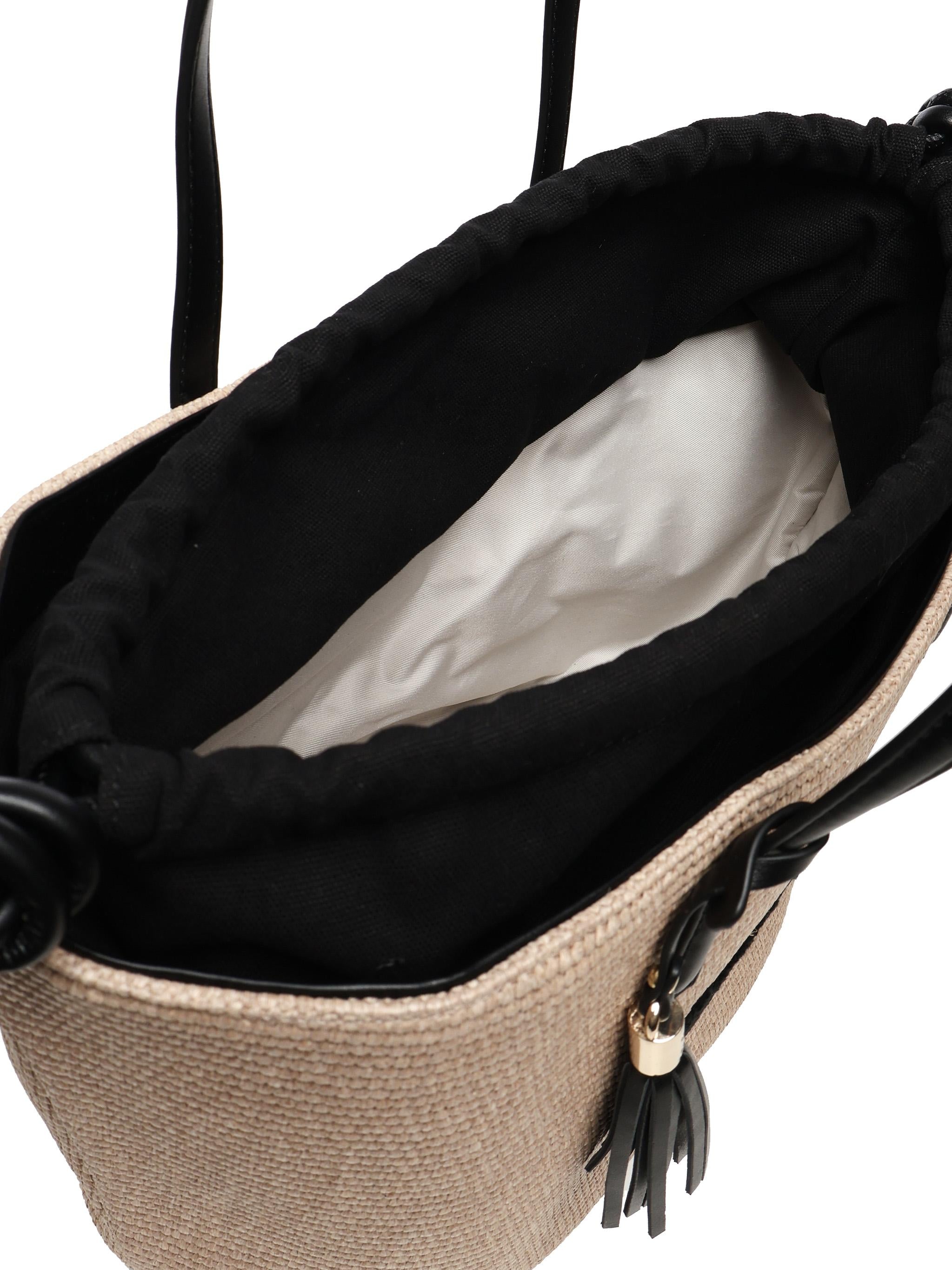 Borsa Tote Inge 73BS8VL01 INGENATURALE/NERO V° 73 