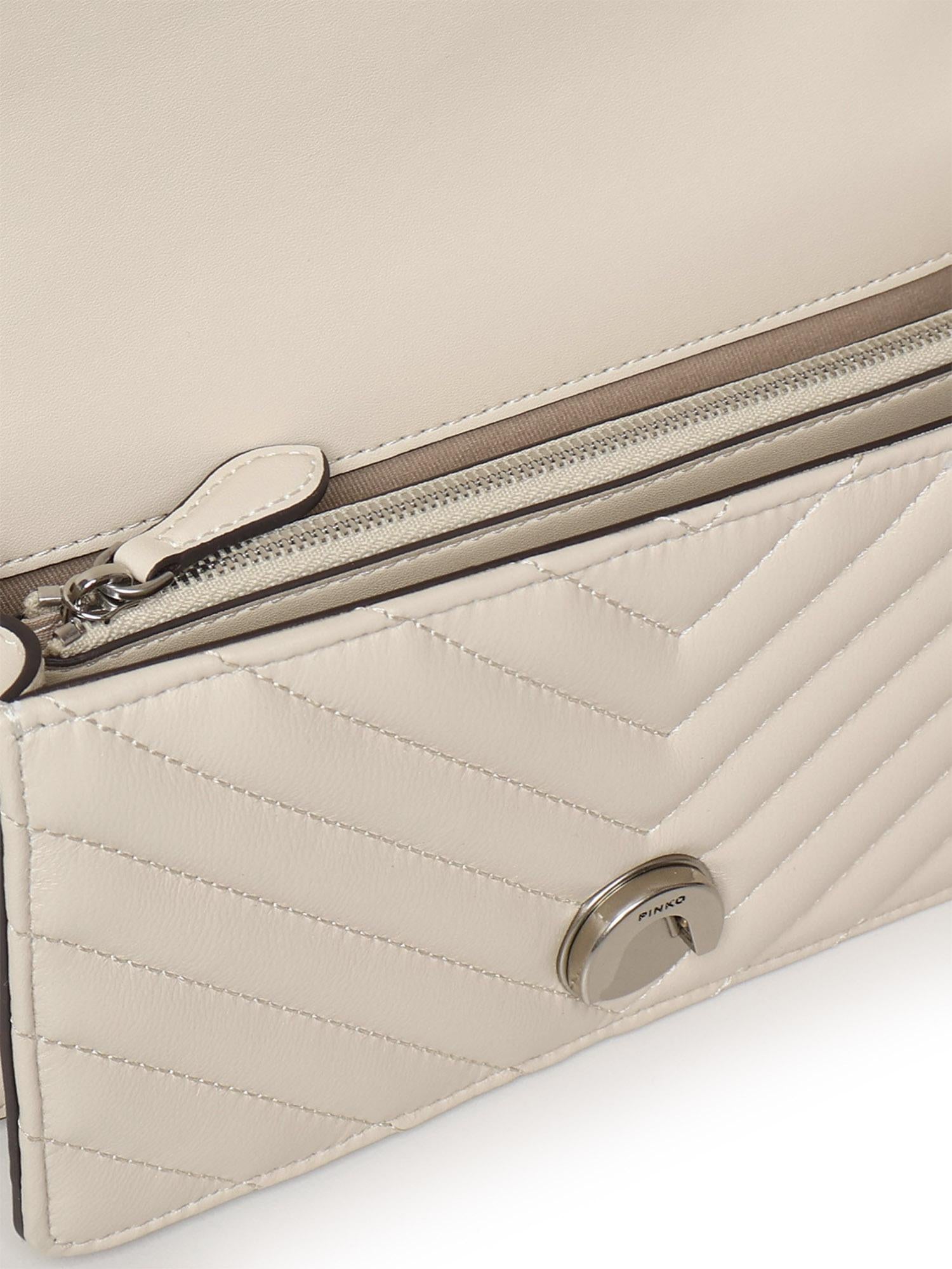 Mini "Love bag one chevron" 100074 A0GKZ14O PINKO 