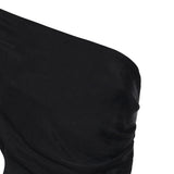 Abito midi in maglia drappeggiata RS26108M B SELF-PORTRAIT 