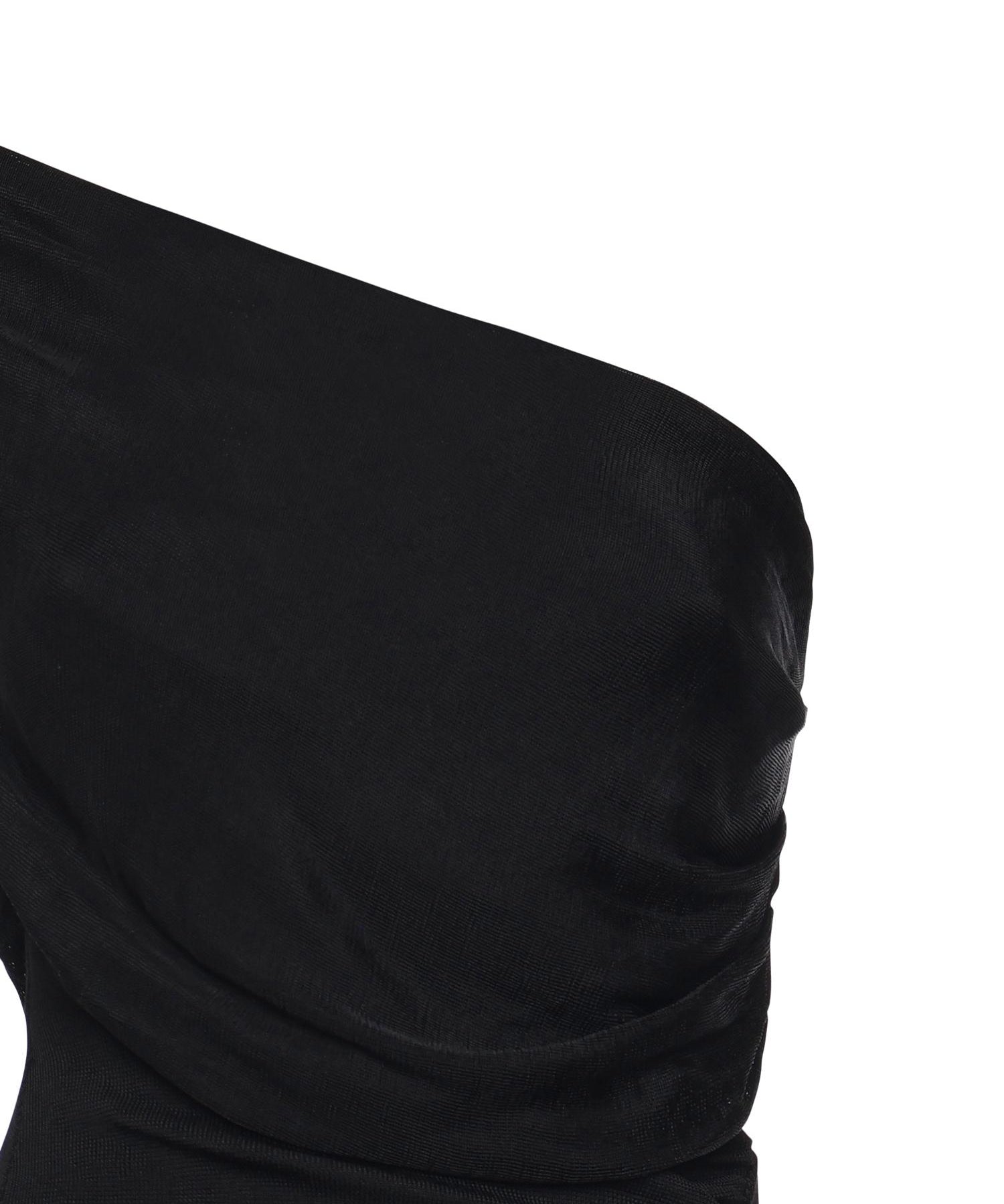 Abito midi in maglia drappeggiata RS26108M B SELF-PORTRAIT 