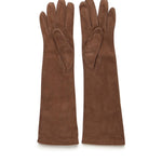 Guanti lunghi in nappa scamosciata 2524566013600 001 MAX MARA 