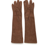 Guanti lunghi in nappa scamosciata 2524566013600 001 MAX MARA 