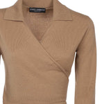 Cardigan incrociato in cashmere FXVB4T JBW0QM0172 DOLCE & GABBANA 