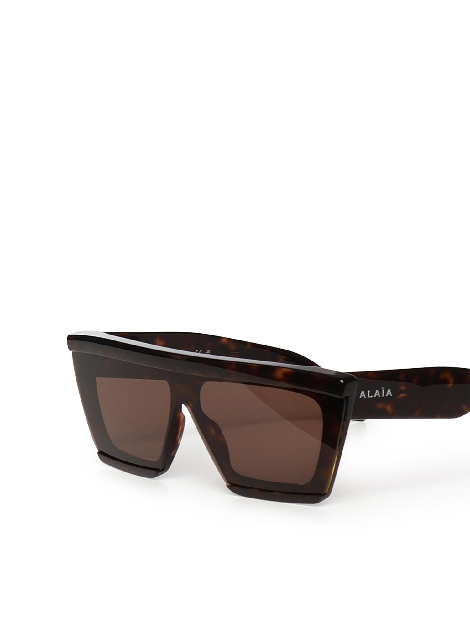 Occhiali da sole rettangolari in acetato AA0104S002  ALAIA 