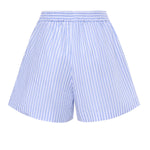 Short in cotone a righe AMN0001 01405L MC2 SAINT BARTH 
