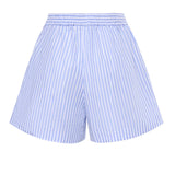 Short in cotone a righe AMN0001 01405L MC2 SAINT BARTH 
