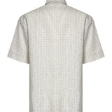 Camicia FF jacquard in lino con impunture FS0795 AU7NF0RQ0 FENDI 