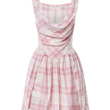 Miniabito Sunday in lana check<BR/> 1101039H W01JUO201 VIVIENNE WESTWOOD 