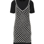 Abito t-shirt con paillettes 105144 A2LTZ99 PINKO 