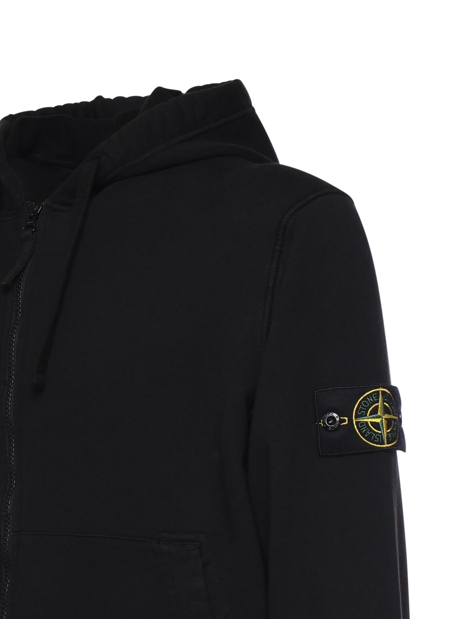 Felpa in cotone con logo L1S156100061 S0051V0001 STONE ISLAND 