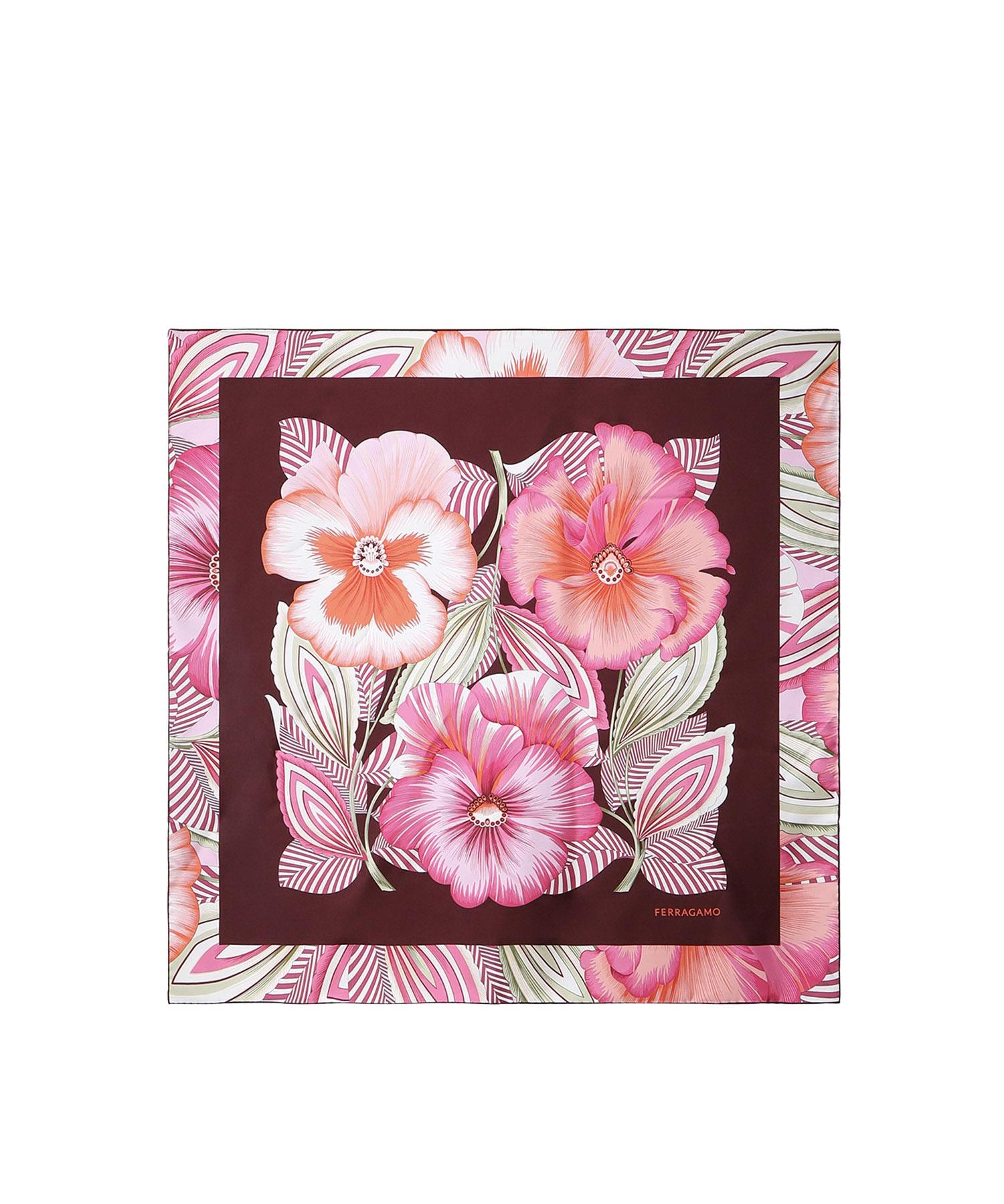 Foulard in seta con stampa<BR/> 310227 789960003 FERRAGAMO 