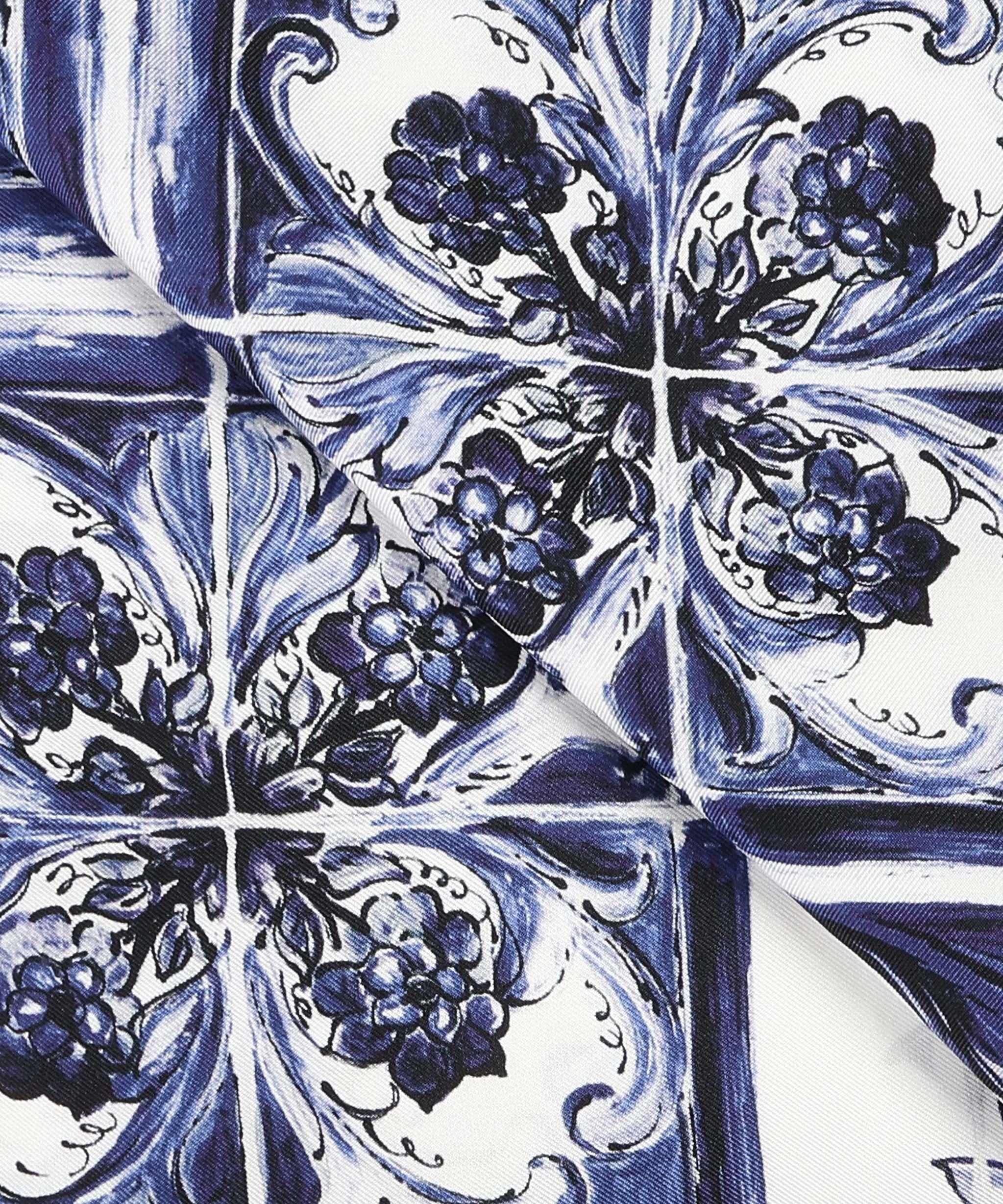 Foulard in twill stampa maiolica FN090R GDAOZHA3OA DOLCE & GABBANA 