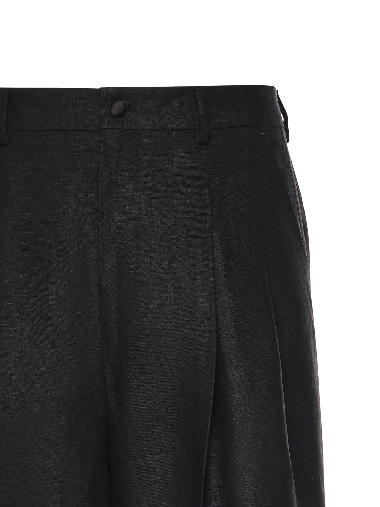 Abito monopetto in tela lino GK04IT FU4MCN0000 DOLCE & GABBANA 