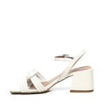 Sandalo con nodo intrecciato A55212 CREAM CARMENS 