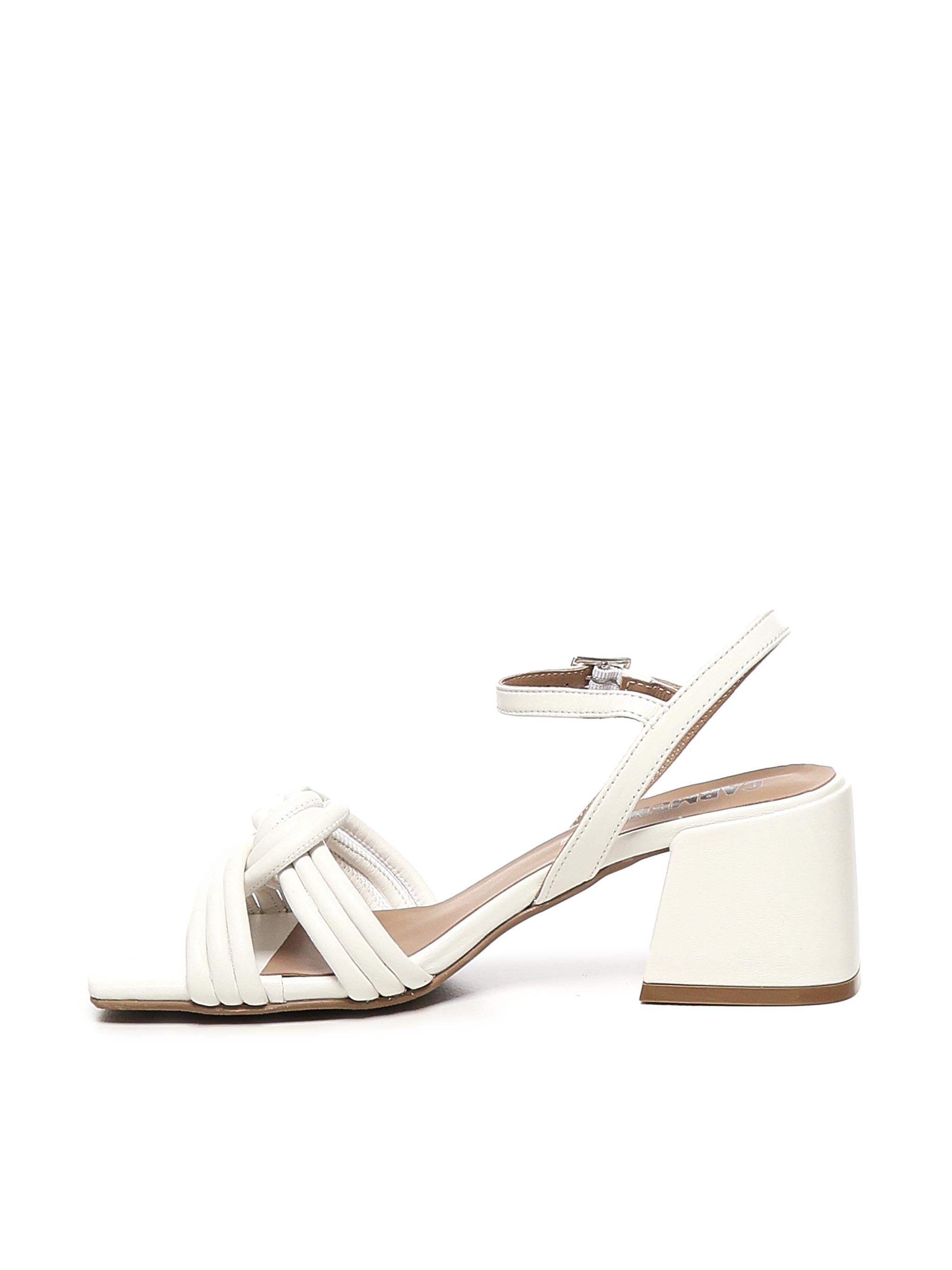 Sandalo con nodo intrecciato A55212 CREAM CARMENS 