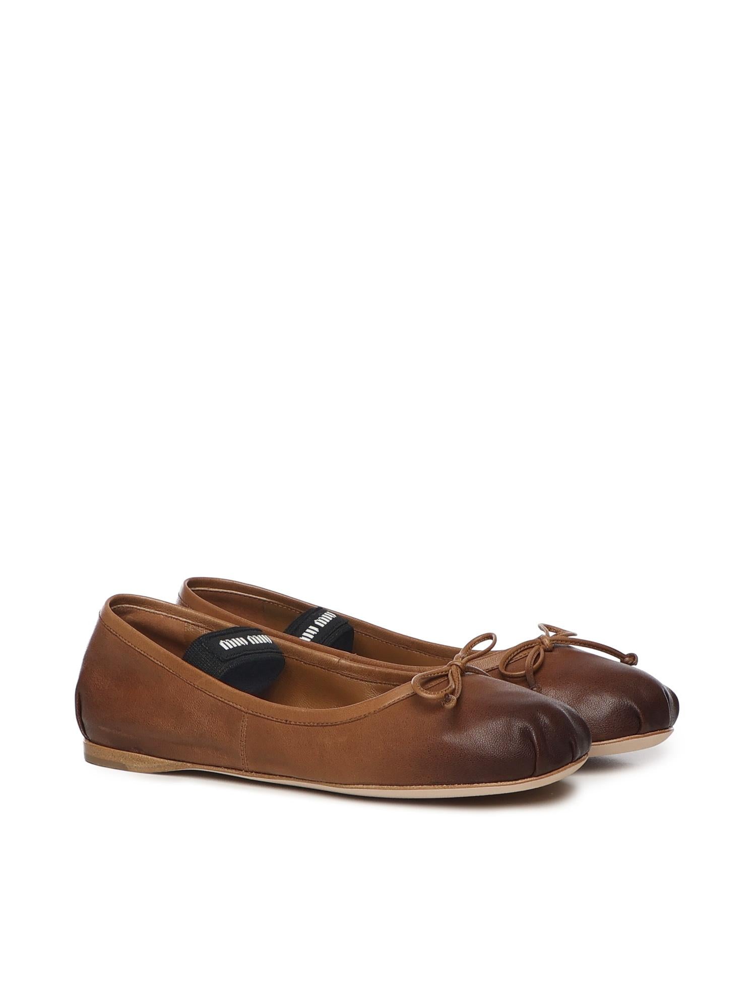 Ballerine in pelle 5F507E 38F098L MIU MIU 
