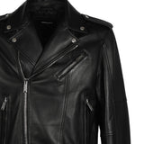 Giacca biker in pelle S74AM1329 SY1491900 DSQUARED2 