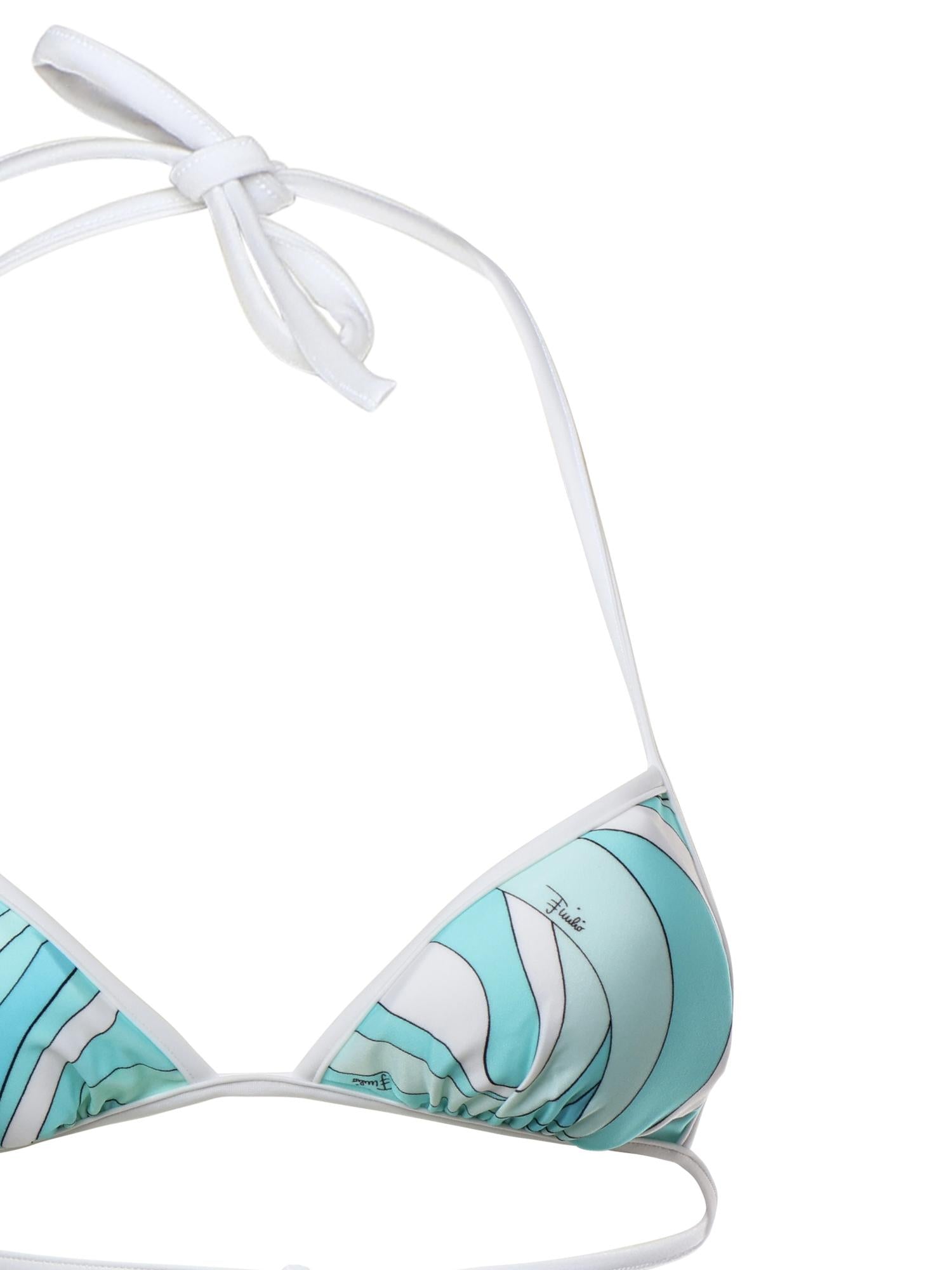 Bikini a triangolo con stampa marmo 5UMX71 5U775067 PUCCI 