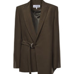 Giacca drappeggiata in lana S359Y03XAE 4160 LOEWE 