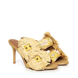 Mules in rafia 5595793999 YELLOW KURT GEIGER 