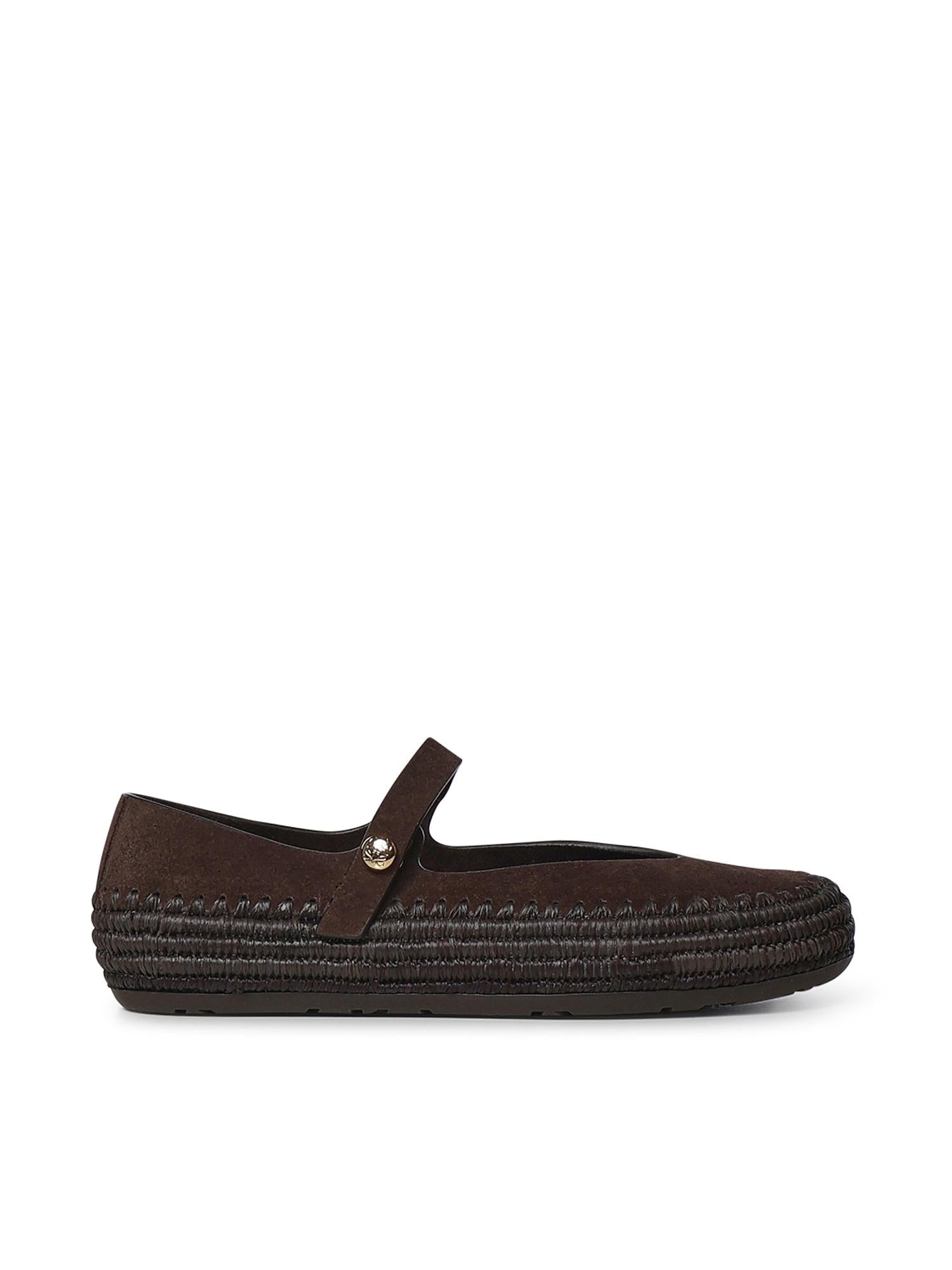 Mary Jane Rio in pelle scamosciata e rafia LBV3466X02 3110 LOEWE 