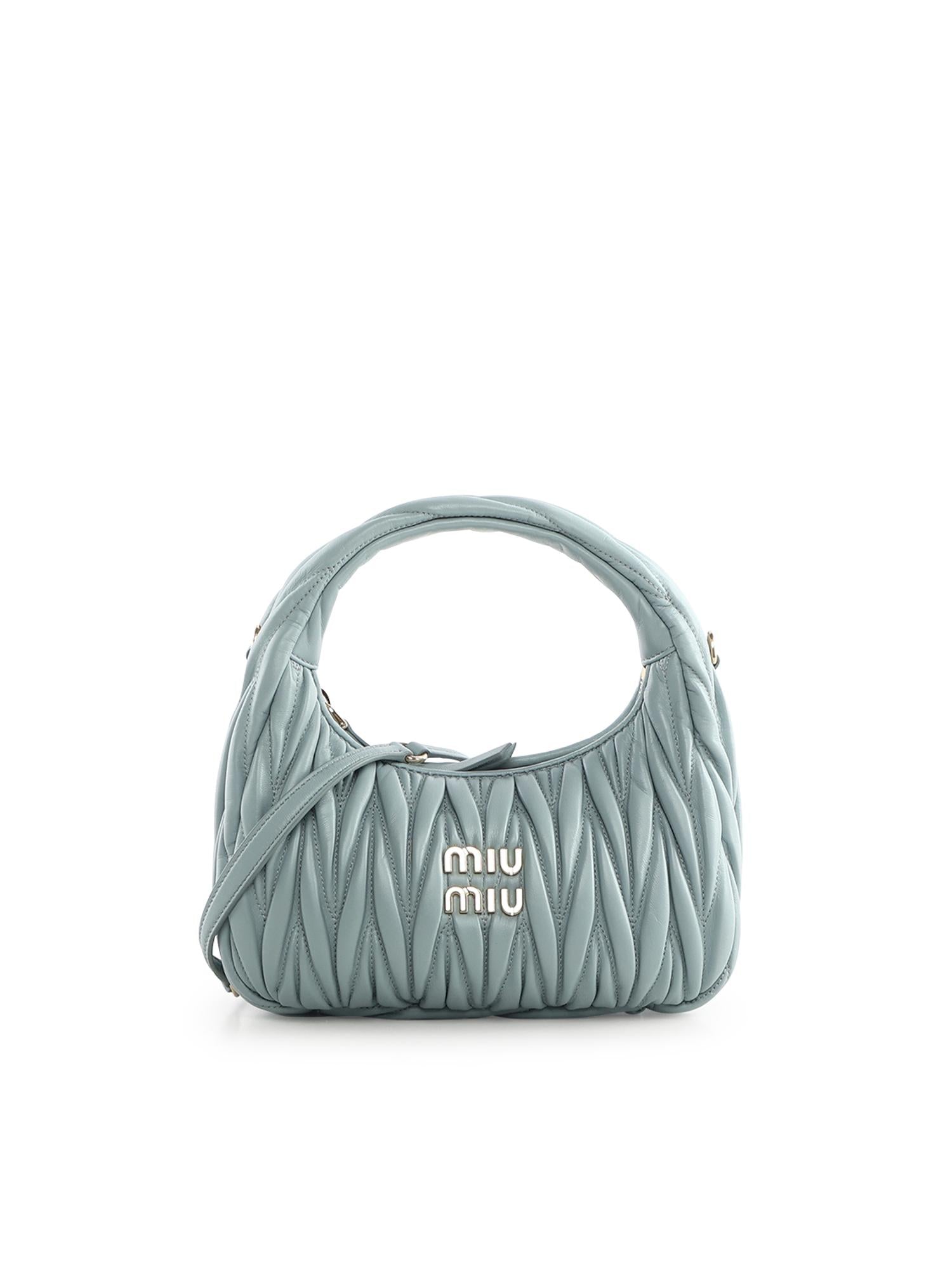 Borsa hobo Wander in nappa matelassé 5BC125 AN88F0035 MIU MIU 